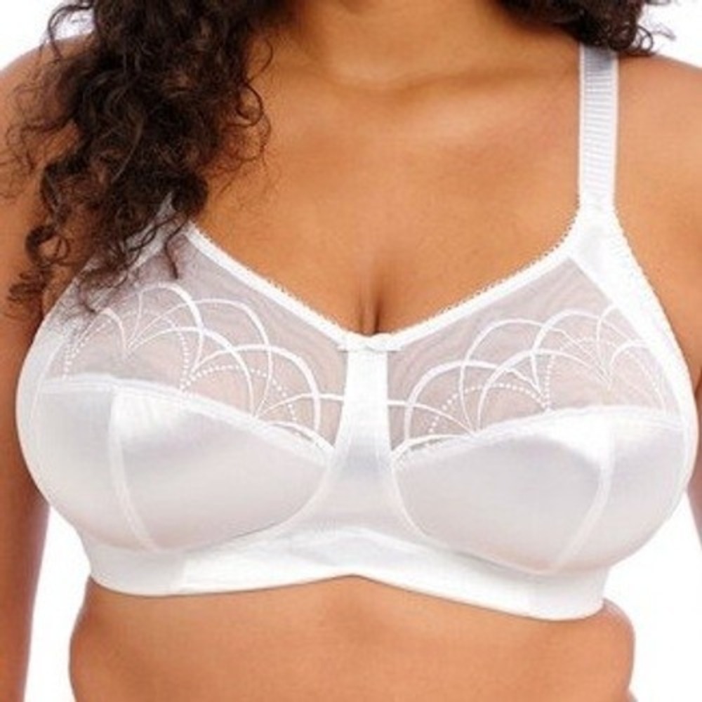 Elomi Cate EL4030WHE Full Cup Support Bra White Underwire US 36L‎